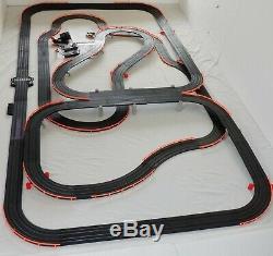 53.5' AFX Tomy LIGHTED Firebird Giant Raceway Track Slot Car Set, Ready To RUN