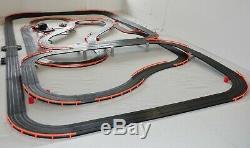53.5' AFX Tomy LIGHTED Firebird Giant Raceway Track Slot Car Set, Ready To RUN