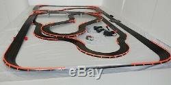 53.5' AFX Tomy LIGHTED Firebird Giant Raceway Track Slot Car Set, Ready To RUN