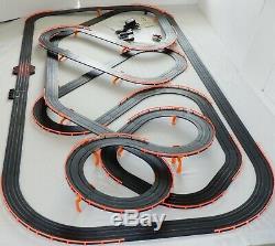 60' AFX Tomy Giant Raceway Track Slot Car Set, 4' x 8' Clean & Ready To RUN