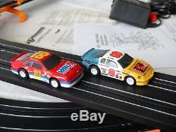 60' AFX Tomy Giant Raceway Track Slot Car Set, 4' x 8' Clean & Ready To RUN