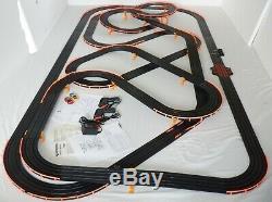 60' AFX Tomy Giant Raceway Track Slot Car Set, 4' x 8' Clean & Ready To RUN