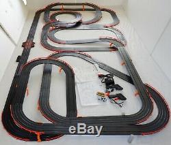 62' AFX Tomy Giant Raceway Track Slot Car Set withLighted Firebirds Ready To RUN