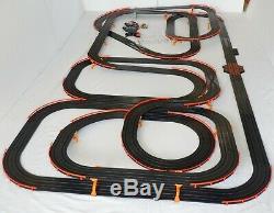 62' AFX Tomy Giant Raceway Track Slot Car Set withLighted Firebirds Ready To RUN