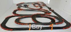 62' AFX Tomy Giant Raceway Track Slot Car Set withLighted Firebirds Ready To RUN