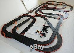 62' AFX Tomy Giant Raceway Track Slot Car Set withLighted Firebirds Ready To RUN