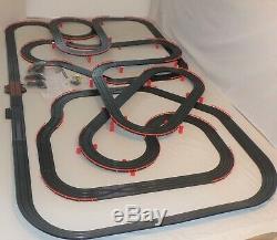 66' AFX Tomy Giant Raceway Race HO Slot Car Track Set, 100% Ready To Run/NEW Cars