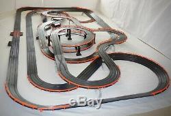 71' AFX Tomy Turbo LIGHTED Giant Raceway Track Slot Car Set, 100% Ready To Run