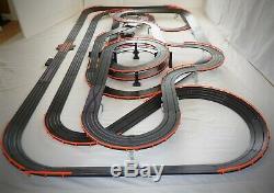 71' AFX Tomy Turbo LIGHTED Giant Raceway Track Slot Car Set, 100% Ready To Run