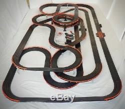 71' AFX Tomy Turbo LIGHTED Giant Raceway Track Slot Car Set, 100% Ready To Run