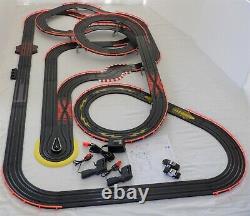 AFX Tomy 41' Giant Raceway Track POLICE Slot Car Set 72 x 42 100% Ready To RUN