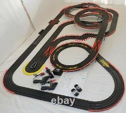 AFX Tomy 41' Giant Raceway Track POLICE Slot Car Set 72 x 42 100% Ready To RUN