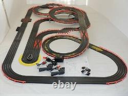 AFX Tomy 41' Giant Raceway Track POLICE Slot Car Set 72 x 42 100% Ready To RUN