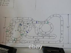 AFX Tomy 41' Giant Raceway Track POLICE Slot Car Set 72 x 42 100% Ready To RUN