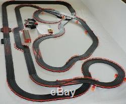 AFX Tomy 45' Mega Giant Raceway Track Slot Car Set 4' x 7 1/2' 100% Ready To RUN