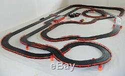 AFX Tomy 45' Mega Giant Raceway Track Slot Car Set 4' x 7 1/2' 100% Ready To RUN