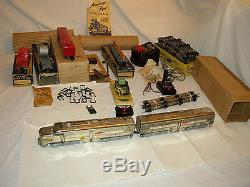 American Flyer Train Set 5007 Santa Fe Chrome Diesel Freight Ready To Run #ss-35