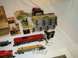 American Flyer Train Set 5007 Santa Fe Chrome Diesel Freight Ready To Run #ss-35