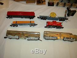 American Flyer Train Set 5007 Santa Fe Chrome Diesel Freight Ready To Run #ss-35