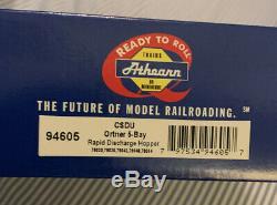 Athearn HO Ready to Run CSDU 5-Bay Rapid Discharge Hopper (CSUX) 5 Car Set