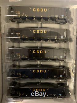 Athearn HO Ready to Run CSDU 5-Bay Rapid Discharge Hopper (CSUX) 5 Car Set