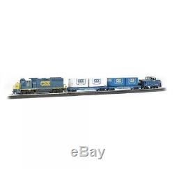 BACHMANN 00734 HO SCALE CSX Coastliner Train Set READY TO RUN