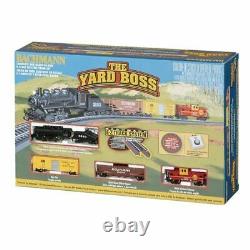 BACHMANN 24014 N Santa Fe Yard Boss STEAM Train Set READY TO RUN