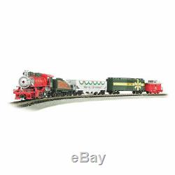 BACHMANN 24027 N Scale Merry Christmas Express STEAM Train Set READY TO RUN