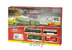 Bachmann 826 HO Scale Ready to Run Train Set Thunder Chief Santa Fe (DCC/Sound)