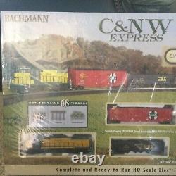 Bachmann C&NW Express HO Scale Ready to Run Train Set 4 Cars Engine