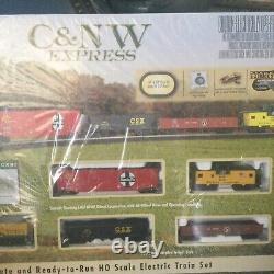 Bachmann C&NW Express HO Scale Ready to Run Train Set 4 Cars Engine