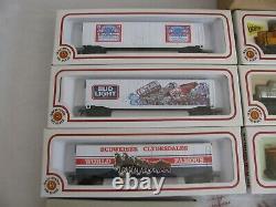 Bachmann HO Complete Ready to Run Budweiser Promotional Train Set #AA400402C EX