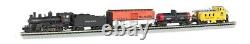 Bachmann N Scale Whistle Stop Special 4-6-0 Steam Freight Train Set Bac24133 New