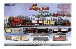 Bachmann Trains Jingle Bell Express Ready-to-Run Electric Train Set OPEN BOX