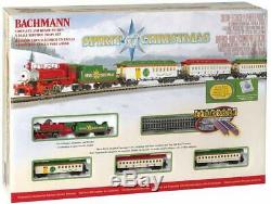 Bachmann Trains Spirit of Christmas Ready to Run Electric Train Set, N Scale