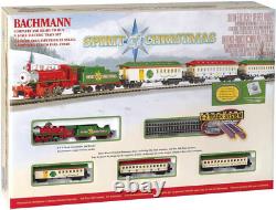 Bachmann Trains Spirit of Christmas Ready to Run Electric Train Set N Scale