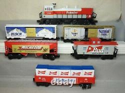 Beautiful K-line Budweiser Diesel Locomotive Freight Train Set L. N. Ready To Run