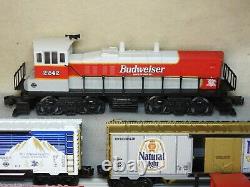 Beautiful K-line Budweiser Diesel Locomotive Freight Train Set L. N. Ready To Run