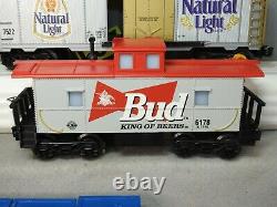 Beautiful K-line Budweiser Diesel Locomotive Freight Train Set L. N. Ready To Run