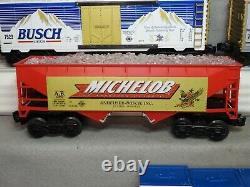 Beautiful K-line Budweiser Diesel Locomotive Freight Train Set L. N. Ready To Run