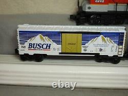 Beautiful K-line Budweiser Diesel Locomotive Freight Train Set L. N. Ready To Run