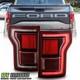 Blind Spot Ready Raptor Smoke Red Lens For 17-19 Ford F150 Led Tail Light Set