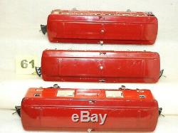 Clean Set Of Lionel O Scale Pre-war Tinplate Lighted Passenger Cars Ready To Run