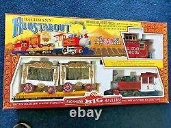 Collectible BACHMANN ROUSTABOUT Circus Train Set G Scale