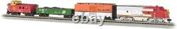 Complete Super Chief Ready-To-Run N Scale Train Set with Operating Headlight