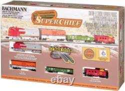 Complete Super Chief Ready-To-Run N Scale Train Set with Operating Headlight