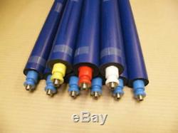 Gto52 Inking Roller Set 6 Blue 1 Red White Yellow Ready To Run