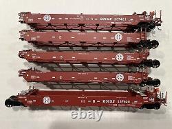 HO Athearn RTR 95058 BNSF Maxi I Intermodal Well Car Set with Ring Engineering EOT
