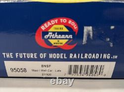 HO Athearn RTR 95058 BNSF Maxi I Intermodal Well Car Set with Ring Engineering EOT