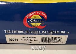 HO Athearn RTR 95061 BNSF Maxi I Intermodal Well Car Set #238763 NS CSX KCS CN